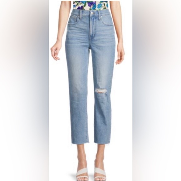 Madewell Denim - Madewell Jeans The Perfect Vintage Crop Jeans Women’s Sz 27T Distressed …